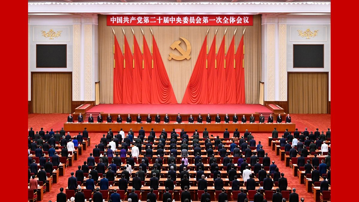 EDDE8988778F44791271CC6B6B8_38A5B815_2A72D 中国共产党第二十届中央委员会第一次整个会议在京进行